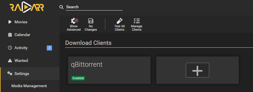 arr apps configuration screenshot placeholder